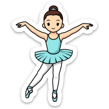classic ballet dancer sticker