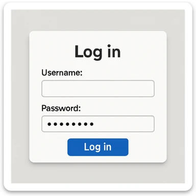 what is my log in?  sticker