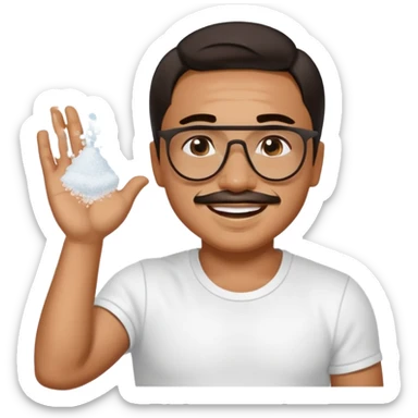 Salt baes hands as he does the salt thing sticker