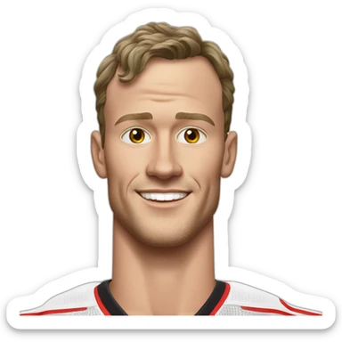Jonathan Toews as a beach bum sticker