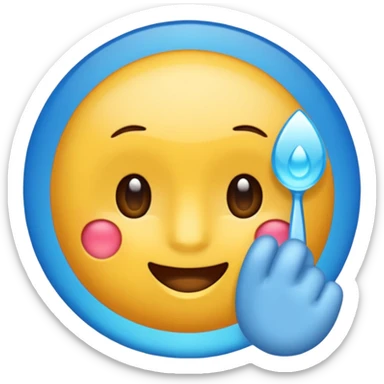 Verificación azul con un chulito blanco  que el emoji s|a sticker