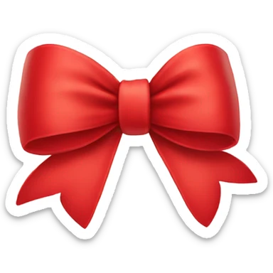 red bow  sticker