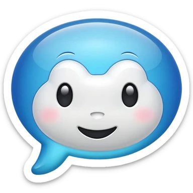 chat bubble sticker