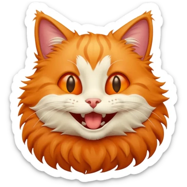 Hazme un gato riéndose sticker