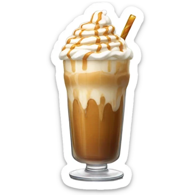 Caramel frappe Starbucks sticker