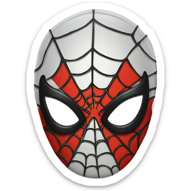 Spiderman mask sticker