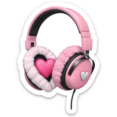 coquette emoji headphones only no girl sticker