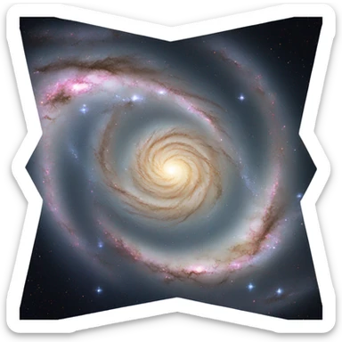 A Spiral Galaxy Forming from Many Stars sticker