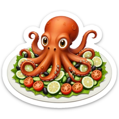 octopus salad sticker