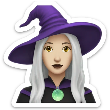 tarot witch sticker