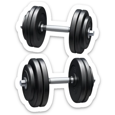 a simple and plain gym dumbell sticker