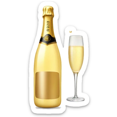 champagne sticker