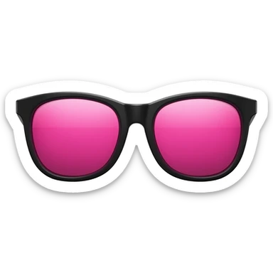 lentes de sol con el vidrio rosa SIN CARA sticker