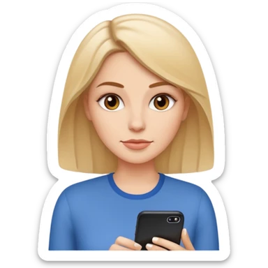 ios tech blogger about apps white female sticker