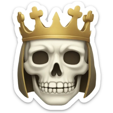 Un roi squelettes  sticker