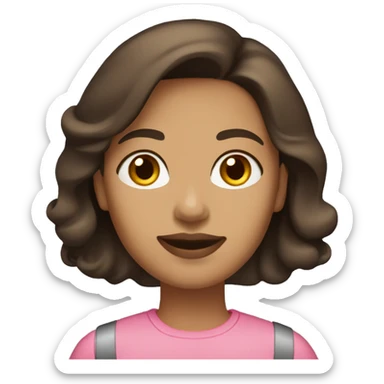 Light-brown-skin-light-pink-lips-dark-brown-hair-Woman-Civil-Engineer sticker