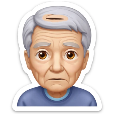 idoso confuso alzheimer sticker