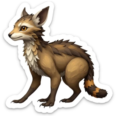Modern Realistic Rare Fantasy Vernid-Trico-species by LiLaiRa full body sticker