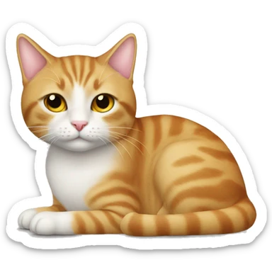 cat besides piller sticker