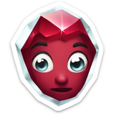 shining ruby sticker