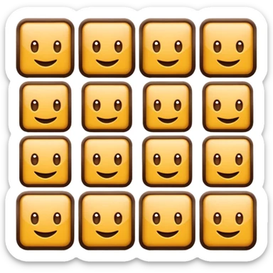 Crea una línea de cuadros como este "🟫🟫🟫🟫🟫🟫🟫🟫🟫" sticker