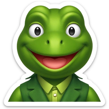 Kermit the frog sticker
