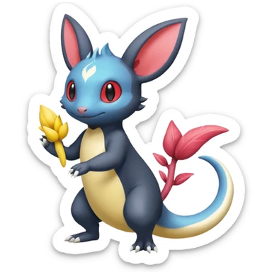 Tropical Minccino-Salandit-Emolga-fusion  sticker