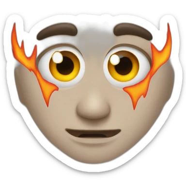 fire eyes sticker