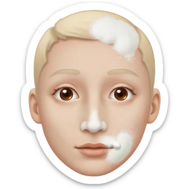 Cocaine nose sticker