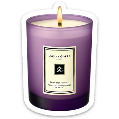 Jo malone candle light purple sticker