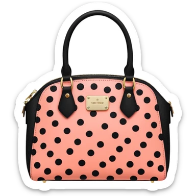 Bright Coral pink and black Cheetah print handbag sticker