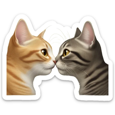 cat kiss sticker