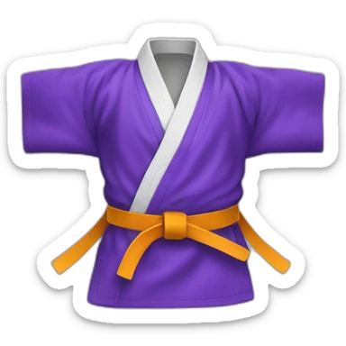 martial arts purple belt sticker