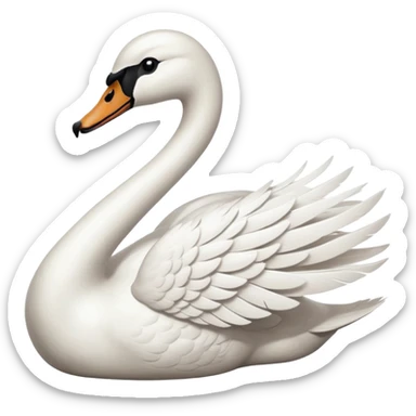 Swan sticker