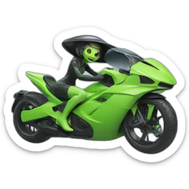 Miss alien ride alien sticker