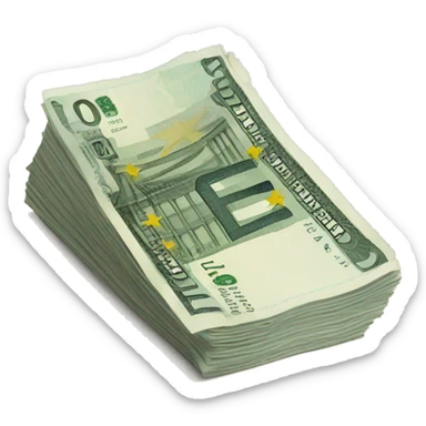 Billet d'euros sticker