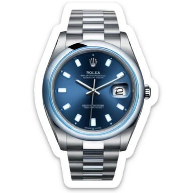 rolex blue sticker