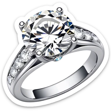 Engagement ring diamond band  sticker