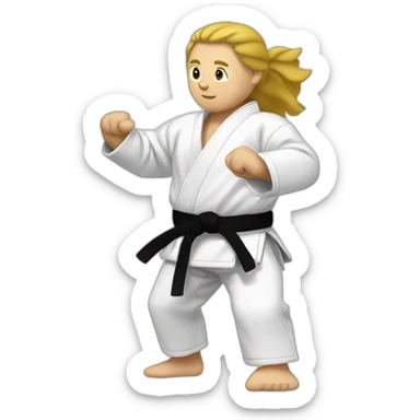 Entréner de judo sticker