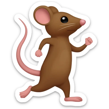 Mouse exercisong sticker