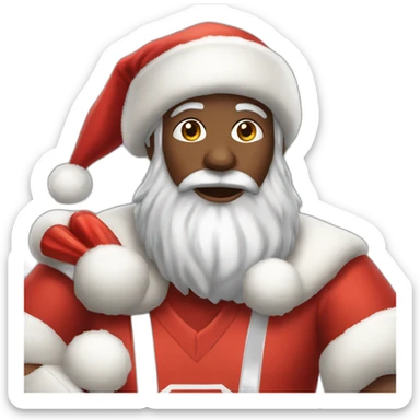 Père noel jouant à FIFA  sticker