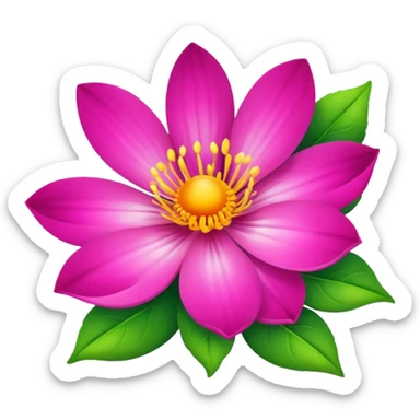 beautiful flower sticker