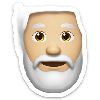 50 jähriger mann mit dreitagebart und schwarz-graue haaren sticker