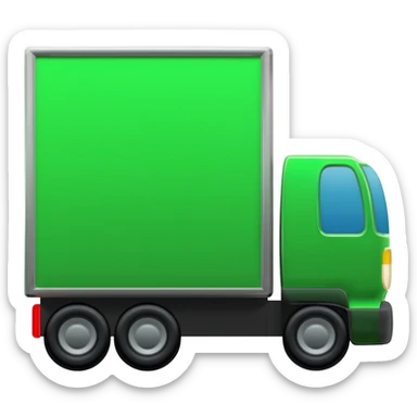 Green Articulated Lorry sticker