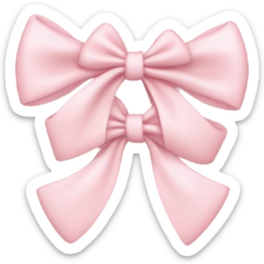 little light pink bows smiley with heart blush sticker