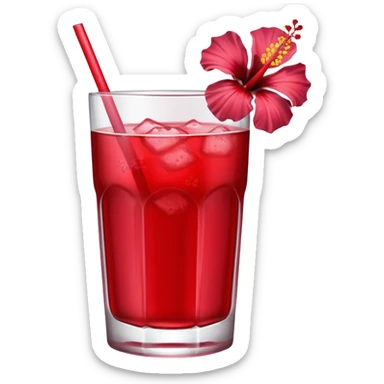 make hibiscus juice sticker