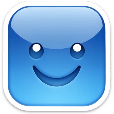 Dark blue checkmark for social media. sticker