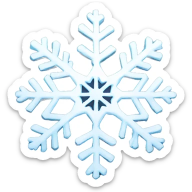 a detailed snowflake sticker