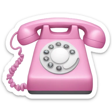Pink phone sticker