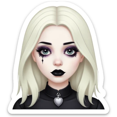 goth girl sticker